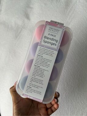 Precision Beauty 8-Pack Blending Sponges - Pink & Lavender